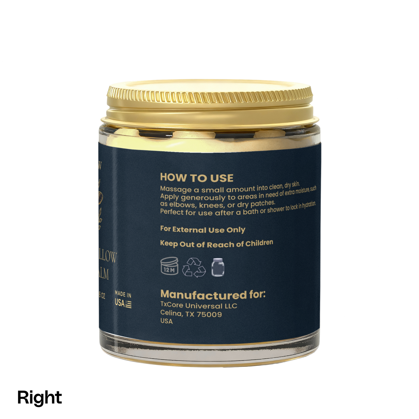 SYTXGLOW Manuka Honey Chamomile Tallow Body Balm