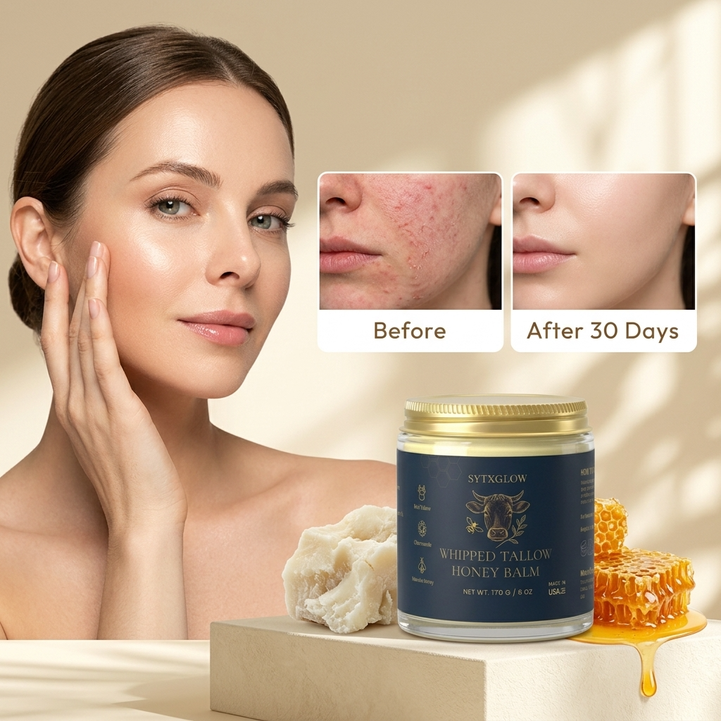 SYTXGLOW Manuka Honey Chamomile Tallow Body Balm