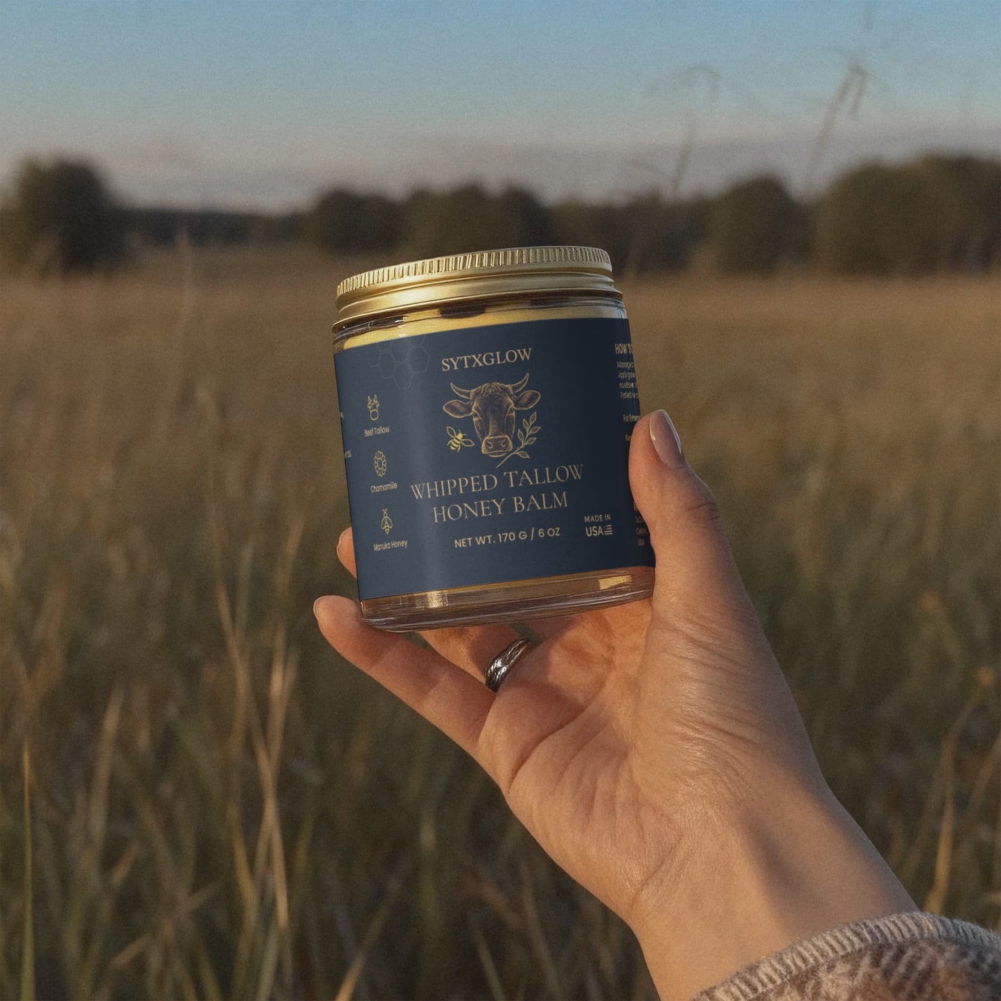 SYTXGLOW Manuka Honey Chamomile Tallow Body Balm