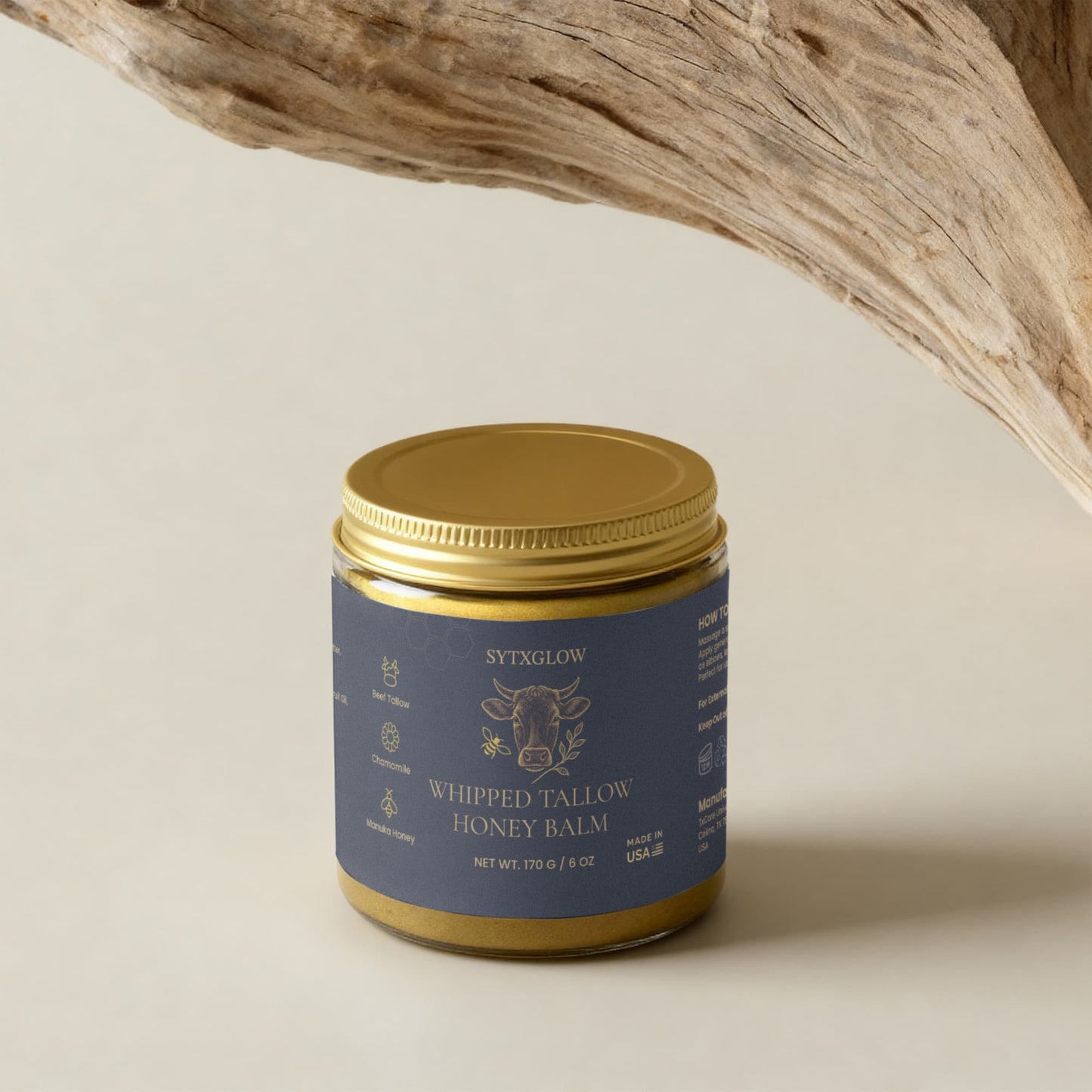 SYTXGLOW Manuka Honey Chamomile Tallow Body Balm
