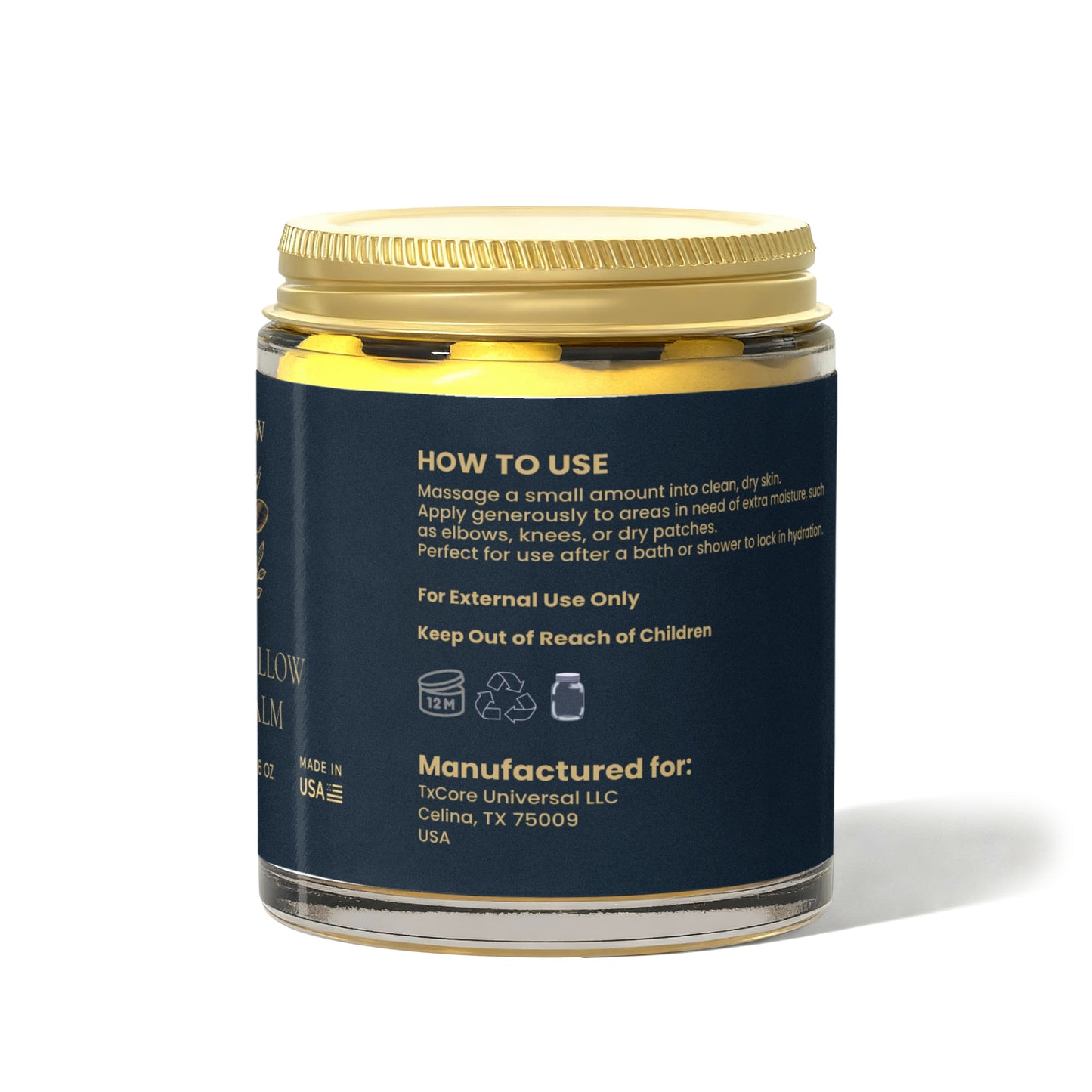 SYTXGLOW Manuka Honey Chamomile Tallow Body Balm